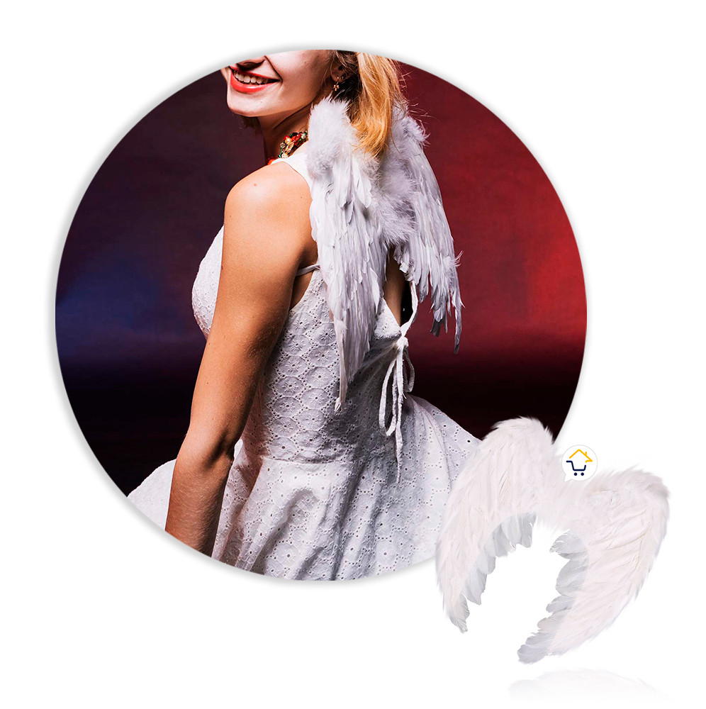 Alas Angel Medianas Blancas AF822